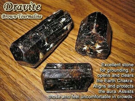 Dravite aka brown tourmaline Tourmaline Meaning, Brown Tourmaline, Crystal Seashells, Earth Gift, Crystal Healing Stones, Crystal Magic, Blue Tourmaline, Crystal Meanings, Energy Crystals