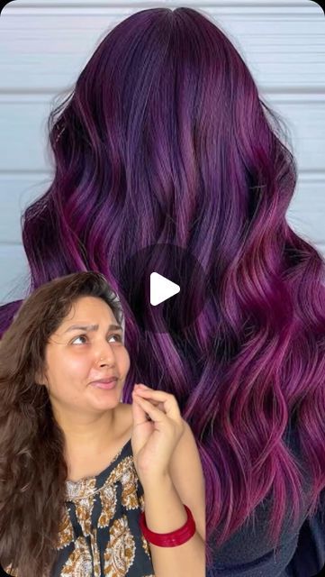 Neha Bhardwaj | Digital Creator on Instagram: "I just loved doing this ❤️❤️🧑‍🦰🧑‍🦰🧑‍🦰🧑‍🦰🫶🏻🫶🏻🫶🏻🫶🏻   #paradyes  #haircolor #redhair #haircolorist #redhairdontcare #cherrycoke #berryplum  .  Shade: berry plum by @birdsofparadyes  #nobleachhaircolor" Berry Plum Hair Color, Paradyes Hair Dye, Red And Purple Hair Color Ideas, Violet Hair Colors, Hair Color Plum, Plum Hair, Red Hair Don't Care, Violet Hair, Hair Color Purple