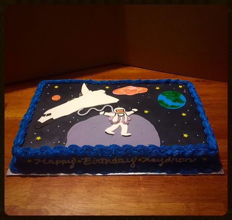 Outer Space Birthday Cake, Space Birthday Cake, Space Theme Party, Outer Space Birthday, Space Birthday, Space Party, Space Theme, Kids Cake, Theme Party