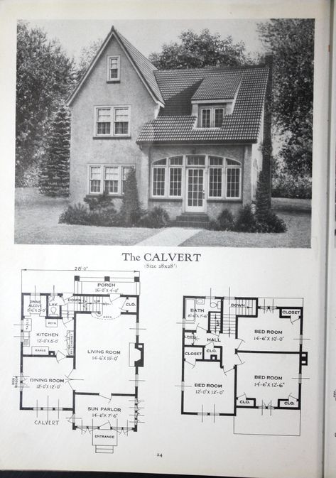 Dream Home Ideas, Vintage Floor Plans, 1920s House, Vintage House Plans, Sims House Plans, House Blueprints, Home Plans, House Remodel, Building Plans