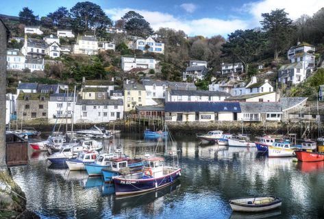 The harbour at Polperro, Cornwall | Polperro on the south-ea… | Flickr Porthleven Cornwall, Polperro Cornwall, Polzeath Cornwall, Helston Cornwall, Lizard Point Cornwall, Sell Paintings, Cornish Coast, Selling Paintings, Cornwall Coast Fishing Villages