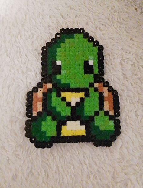 Perler Beads Turtle, Turtle Perler Bead Pattern, Pixel Turtle, Turtle Pixel Art, Cute Turtle, Beads Ideas, Melty Beads, Cute Turtles, Bead Ideas