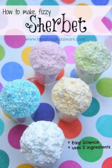 Fizzy Sherbet, How To Make Sherbet, Kitchen Science Experiments, Granitas, Kitchen Science, Science Party, Science Activity, Easy Science, Preschool Science