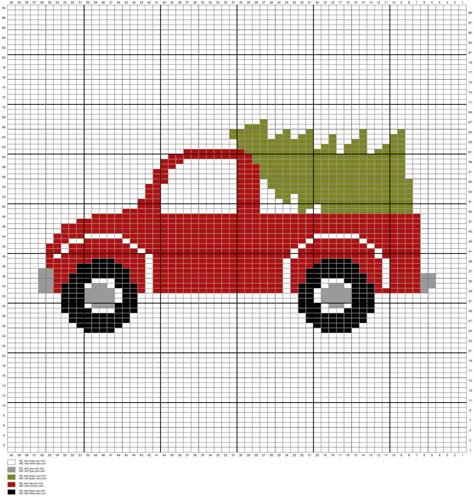 Farmhouse Truck Knit Pillow - Free Pattern - Briana K Designs Farmhouse Truck, Xmas Cross Stitch, Cross Stitch Christmas Ornaments, Knit Pillow, Needlepoint Patterns, Cross Stitch Patterns Christmas, Cross Stitch Patterns Free, Free Cross Stitch, Knitting Charts