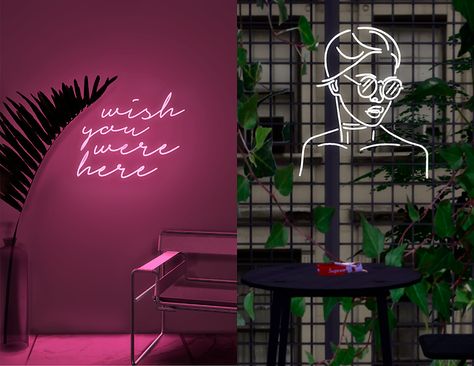 Sims 4 Neon Signs, Neon Word Lights, Vaporwave Room, Neon Lamp, Tumblr Sims 4, Sims 4 Expansions, Wall Decor Lights, Sims 4 House Design, Lighting Logo