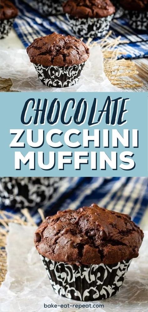 Zucchini Desserts, Nutella Muffin, Garden Zucchini, Zucchini Recipes Dessert, Zucchini Chocolate, Zucchini Chocolate Chip Muffins, Delicious Muffins, Zucchini Muffin Recipes, Chocolate Zucchini Muffins