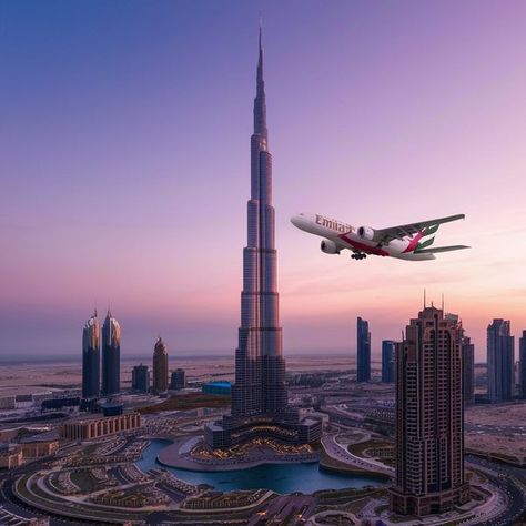 Emirates Airline Wallpaper, Uae Photography, Travel Advertising Design, Dubai Aesthetic, Travel Advertising, Emirates Airline, Travel Journey, Burj Al Arab, Easy Diy Art