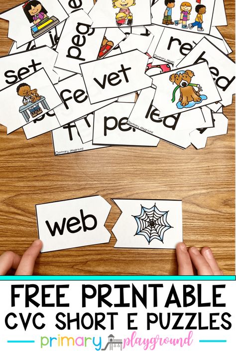 Free Printable Cvc Word Mat, Diy Cvc Word Activities, Cvc Word Puzzles Free, Free Cvc Word Activities, Cvc Activities Kindergarten, Cvc Puzzle, Kindergarten Intervention, Task Bins, Cvc Practice