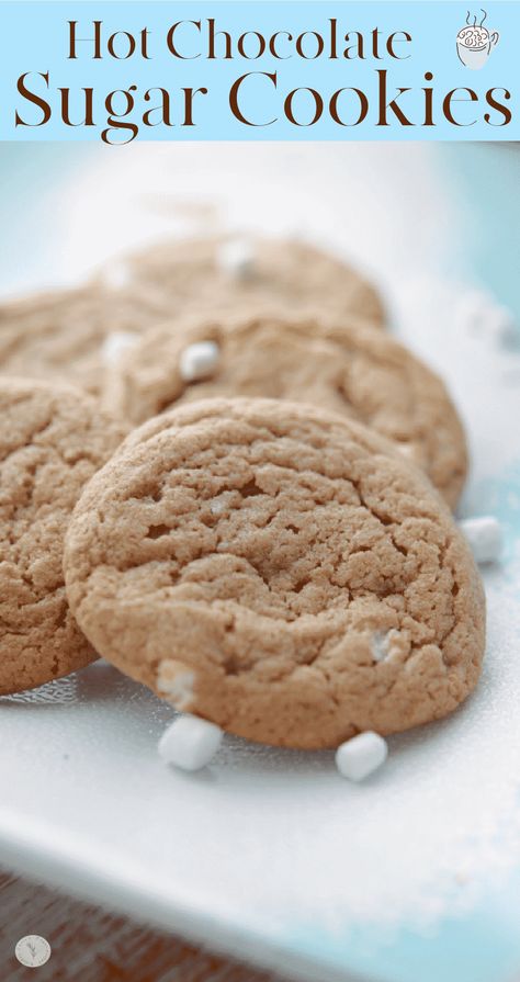 Hot Cocoa Sugar Cookies, Hot Chocolate Mix Cookies, Hot Chocolate Sugar Cookies, White Chocolate Chips Recipes, Hot Chocolate Cookie Recipes, Cranberry White Chocolate Chip Cookies, Chocolate Chip Recipe, Football Recipes, Christmas Cookie Exchange Recipes