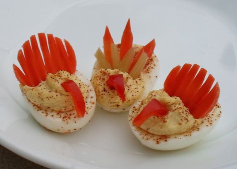 My Attempt At Deviled Egg Turkeys... Turkey Deviled Eggs, Ranch Deviled Eggs, Pumpkin Deviled Eggs, Thanksgiving Deviled Eggs, Sriracha Deviled Eggs, Perfect Deviled Eggs, Fried Deviled Eggs, Southern Deviled Eggs, Deviled Eggs Recipe Easy