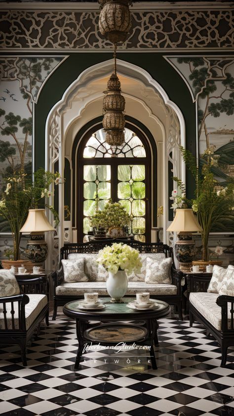 French Colonial House, Colonial House Interior Design, Colonial House Interior, French Room, Black And White French, Open Living Room Design, Southern Interior, Victorian Home Decor, Colonial Design