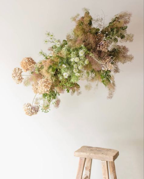 Neutral Wedding Flowers, Flower Chandelier, Flower Installation, Floral Chandelier, Floral Branch, Flower Studio, Vancouver British Columbia, Event Flowers, Flower Branch