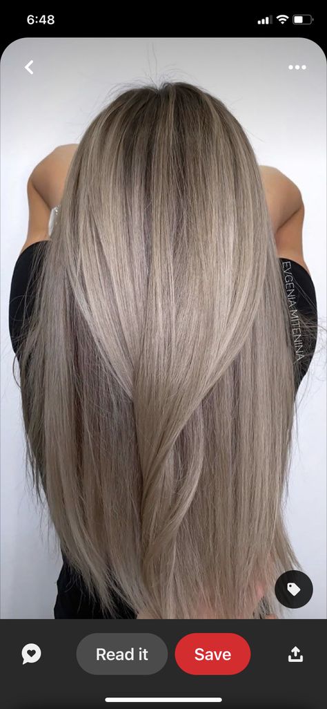 Ashy Brown Hair, Ash Blonde Hair Balayage, Ashy Blonde Hair, Straight Long Hair, Balayage Hair Ash, Ashy Hair, Balayage Straight Hair, Perfect Blonde Hair, Grey Blonde Hair