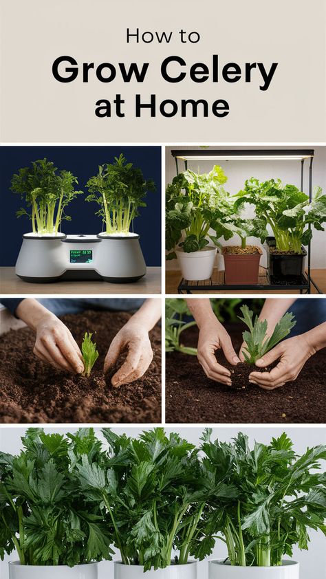 Want to grow fresh, crunchy celery at home? 🌿 Our easy guide covers everything you need to know, from seed starting to caring for your plants indoors. With the right light, water, and care, you’ll enjoy homegrown celery for soups, salads, and snacks all year round! Perfect for small spaces or your sunny windowsill. #SmartPlantStore #GrowCelery #IndoorGardening #HealthyLiving #HomeGrown How To Grow Celery, Grow Celery, Growing Celery, Light Water, Self Reliance, Garden Lawn, Leafy Greens, Seed Starting, Window Sill