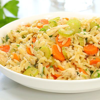 30min Meals, Domestic Geek, Orzo Recipe, Dinners Recipes, Chicken Bouillon, Chicken Orzo, Hearty Chicken, Cooking Chicken To Shred, Herb Seasoning