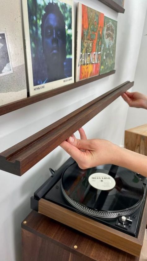 Vinyl Record Furniture, Vinyl Record Room, Record Display Shelf, Vinyl Record Shelf, Vinyl Shelf, Records Wall, Vinyl Record Display, Vinyl Room, Record Room