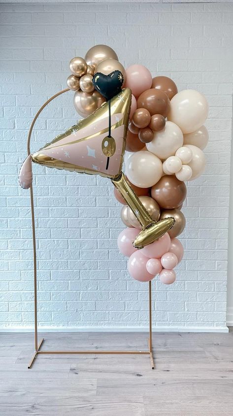 Martini Glass Foil Balloon, Martini Theme Garland, Tini Bit Older, Dirty 30, Martini Bachelorette, Tini Time, Martini Birthday, Gift for Her - Etsy Canada Martini Bachelorette, Martini Expresso, Martini Birthday, Martini Party, 33rd Birthday, Dirty 30, Cocktails Bar, 25th Birthday, Birthday Gift For Her