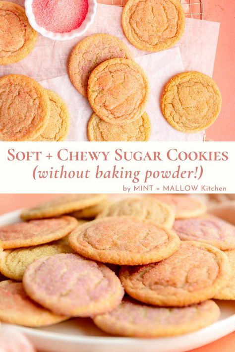 Cookie Recipes No Baking Powder, No Baking Powder Cookies, Cookie Recipes No Baking Soda, Baking Recipes No Butter, No Baking Soda Cookies, Cookies No Baking Powder, Sugar Cookie Recipe No Baking Powder, Cookies With Baking Powder, Cookies No Baking Soda