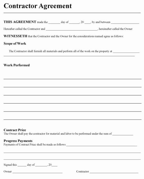 Contractors Contract Template Free Lovely Sample Contractor Agreement Template Word Simple Work Agreement, Roofing Contract, Contractor Contract, Model Contract, Freelance Contract, Purchase Agreement, Construction Contract, Job Resume Template, Purchase Contract