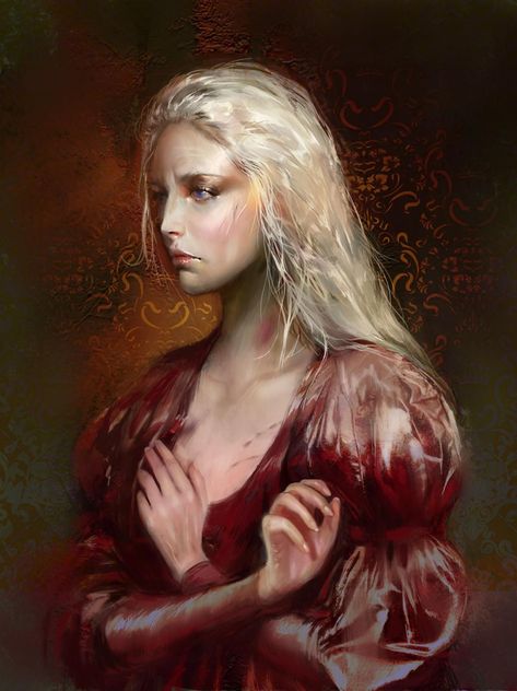 Daenerys Targaryen Book, Rhaella Targaryen, Daeron Targaryen, Daena Targaryen, A Clash Of Kings, Hand Of The King, A Dance With Dragons, Targaryen Art, Asoiaf Art