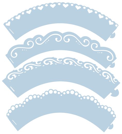 Blank Cupcake Wrapper Template Party Printables Picture cakepins.com Cupcake Wrappers Template, Moldes Para Baby Shower, Cupcake Wraps, Illustrator Template, Cupcake Wrapper, Mini Cupcake, Silhouette Template, Cupcake Holder, Cake Boss