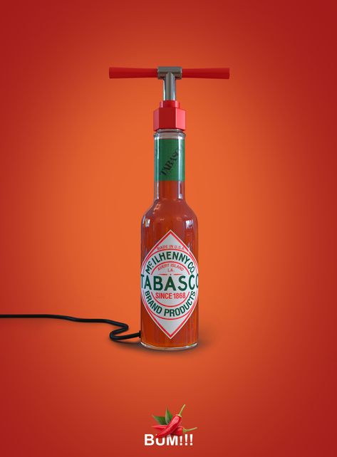 Tabasco Ads, Tabasco Advertising, 광고 디자인, Publicidad Creativa, Food Graphic Design, Marketing Tactics, Food Packaging Design, Ads Creative, Creative Ads