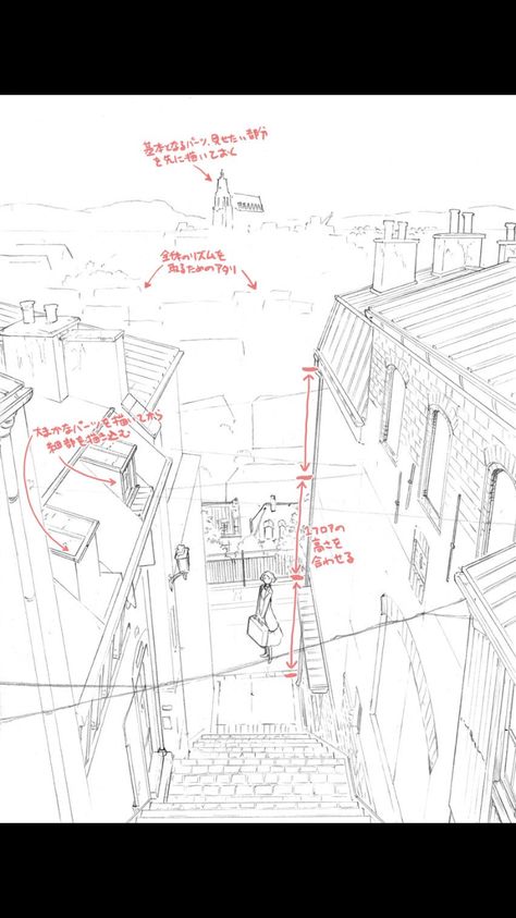 Background Practice Drawing, Background Drawing Practice, Manga Building Background, Manga Background Tutorial, Background Practice Reference, How To Draw A Background, Background Practice, Perspective Sketch, Perspective Drawing Architecture