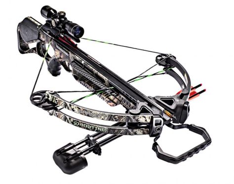 Barnett Droptine cross bow in Realtree Xtra - The new Droptine delivers arrows at 350 fps. It has a draw weight of 160 pounds and weighs just 7 pounds. The bow features a magnesium riser, CNC-machined 7/8-inch Picatinny rail, a patent-pending bristle retainer and the Crosswire String and Cable System. Crossbow Rack, Bow Hunting Gear, Hunting Crossbow, Cross Bow, Hunting Arrows, Fleet Farm, Crossbow Hunting, Hunting Blinds, Tactical Survival