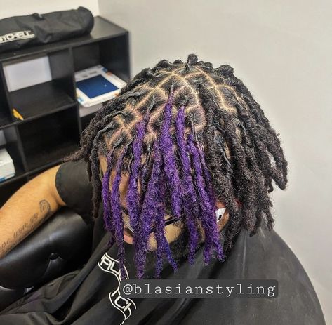 Hair Dye Ideas For Locs Men, Color For Dreadlocks, Dread Hairstyles Color, Pink And Black Dreads Men, Dreads With Color Men, Dreadlocks Dye Ideas, Colors To Dye Your Dreads, Men Dreads Dyed, Locs Dye Ideas