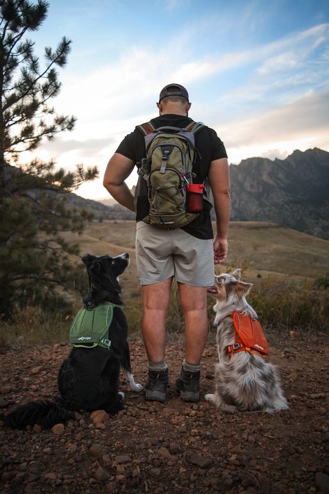 Blue skies, a backpack full of snacks, and no plans. What more could you want?⁠ Dog Hammock, Walking Harness, Bucket Seat Covers, Dog Boots, Dog Backpack, Dog Car Seats, Training Gear, Dog Car, Running Gear