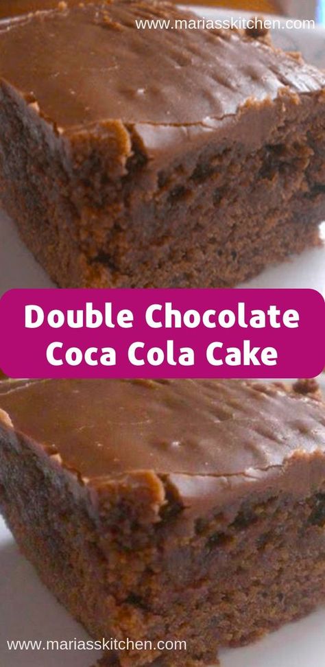 Double Chocolate Coca Cola Cake Recipe, Chocolate Coke Cake, Coca Cola Cake Recipe, Cola Cake Recipe, Chocolate Coca Cola Cake, Coke Cake, Cola Recipe, Coca Cola Cake, Cola Cake