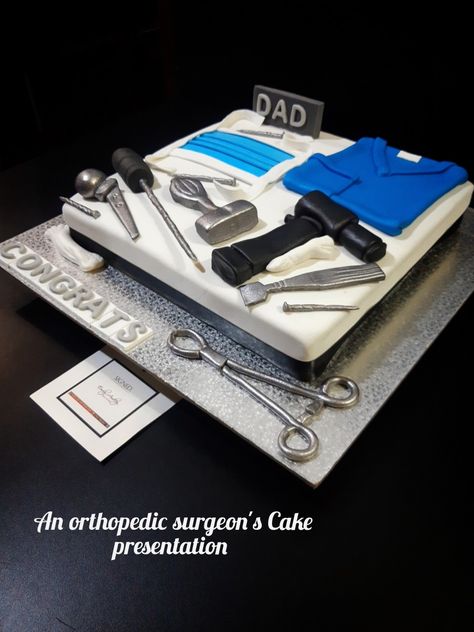 Surgeon Birthday Cake, Surgeon Cake, Doctor Birthday Cake, Residency Graduation, College Graduation Cakes, Medical Cake, Doctor Birthday, Doctor Cake, Retirement Cake