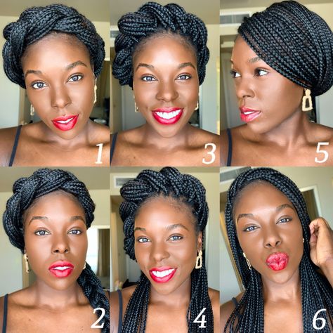 Braids Elegant Hairstyles, Box Braids Images, Hairstyles Images, Plaits Braids, Styling Braids, Gala Hair, Curly Faux Locs, Afro Braids, Cute Box Braids