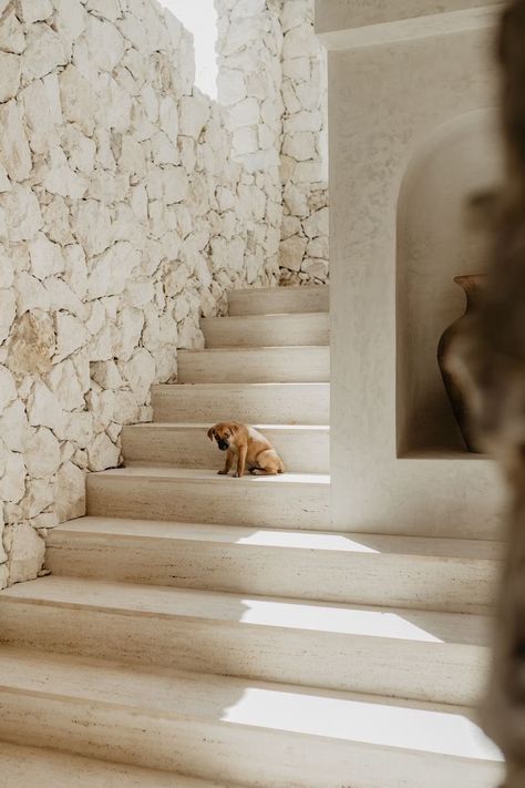 Photo 2 of 47 in Beachy Beige Rules at an Apartment Building in Tulum by Alexander Landsberg - Dwell Home Ideas Kitchen, Mediterranean Interior Design, Home Drawing, Drawing Home, Modern Outdoor Spaces, Mediterranean Interior, Belek, Mediterranean Homes, An Apartment