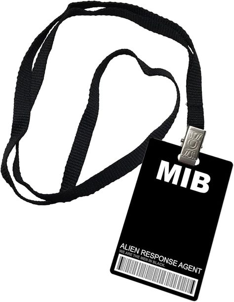 Amazon.com : MIB Men in Black Novelty ID Badge Prop Costume : Office Products Police Badges, Law Enforcement Badges, Astronaut Costume, Black Lanyard, Mechanic Gifts, Personal Fan, Black Costume, Police Badge, Men In Black