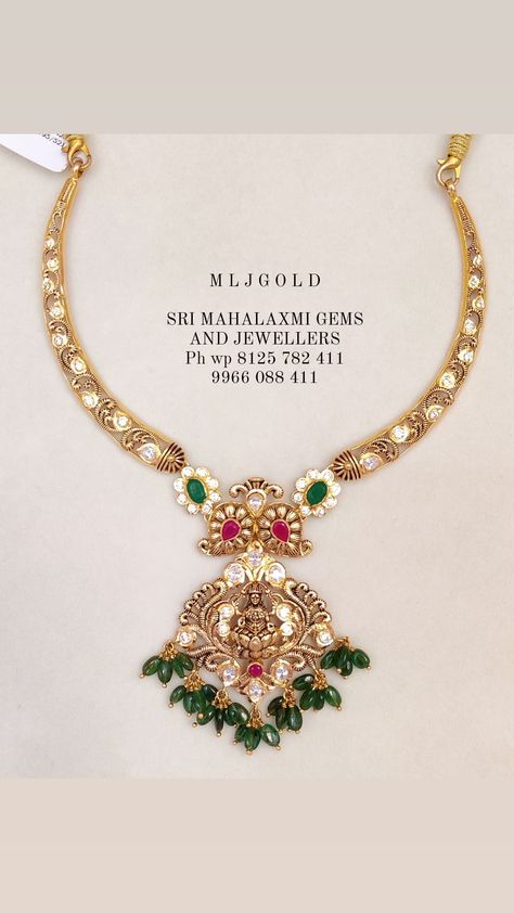 Full wedding jewellery shopping in a single visit light range to heavy bridal designs. Best finish, MOST COMPETITIVE PRICES. Presenting a lovely kanthi necklace here made with intricate finish. Visit our expanded mega showroom for full value for money prices. Video call no 9966 088 411 n 8179 684 334 Light Weight Kanti Necklace, Light Weight Kante Designs, Kante Necklace Designs, Kanti Designs, Kanti Necklace, Bridal Jewellry, Mango Mala, Fashion Jewelry Necklaces Gold, Engagement Saree