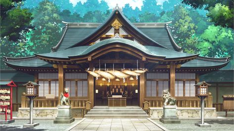 Children's Book Layout, Japanese House Design, Japanese Shrine, Anime Places, Concept Art Tutorial, Alternate Worlds, House Front Design, Fantasy Creatures Art, Japanese House