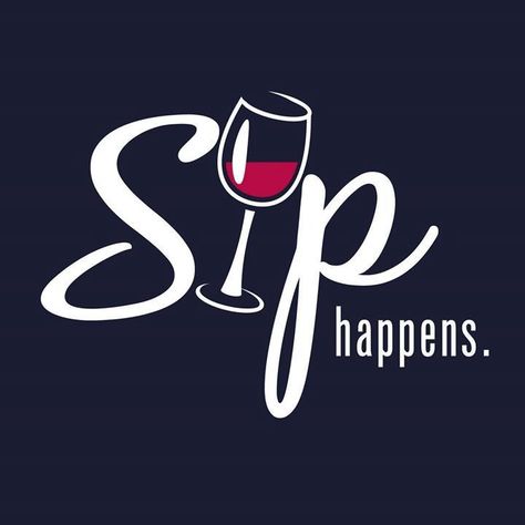 Sip Happens! #wineoclock #vino #winelover #winetasting #redwine Wine Jokes, Sip Happens, Wine Glass Sayings, Wine Craft, Wine Down, Wine Signs, Wine Wednesday, Wine Quotes, A Glass Of Wine