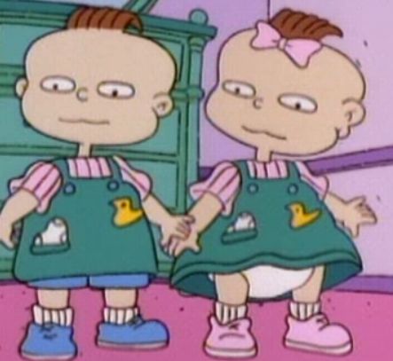 Phil and Lil Deville from "Rugrats" Phil And Lil Costume, Phil And Lil Rugrats, Rugrats Twins, Twin Characters, Rugrats Costume, Kids Cartoon Shows, Youtube Pic, Rugrats Characters, Rugrats Cartoon