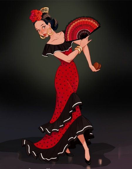 Flamingo Dancer, Dance 2023, Outfits Drawing, Dancing Poses, Mexico Fashion, Flamenco Dancer, American Dress, National Clothes, Traditional Dresses Designs