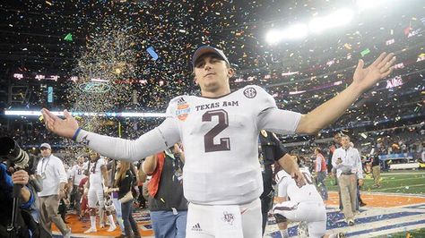 Johnny Football facing a pivotal season as a celebrity, under the microscope. Johnny Be Good, Johnny Manziel, Espn Magazine, Cotton Bowl, Browns Fans, Texas A M University, Football Pictures, Nfl Draft, Team Names