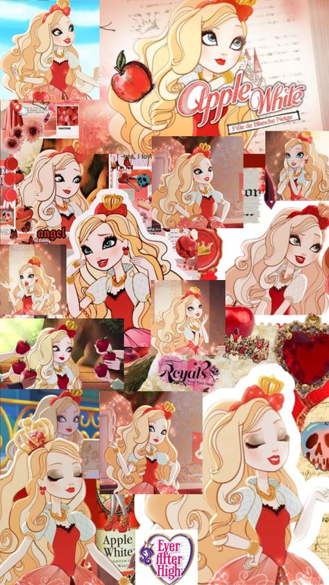 #applewhite #everafterhigh #snowwhite #disney Apple White Wallpaper, Ever After High Apple White, Party Makeup Looks, Apple White, Ever After High, White Wallpaper, Party Makeup, Love And Light, My Vibe