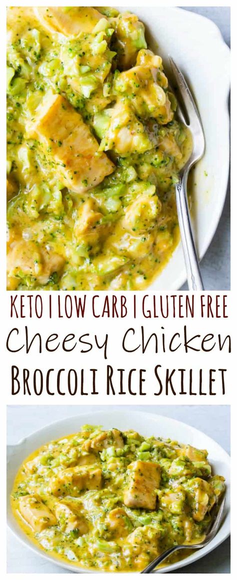 Gluten Free Chicken And Broccoli Recipes, Easy Meal Prep Ideas Low Carb, Riced Broccoli Recipes Keto, Recipes With Riced Broccoli, Gluten Free Chicken Broccoli And Rice, Low Carb One Pan Meals, Chicken Broccoli Rice Skillet, Riced Broccoli Recipes, Riced Broccoli