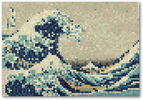 Big Pixel Art, Pixel Art Hard, Pixel Art Painting, Pixel Painting, Pixelated Art, Image Pixel Art, Creating Patterns, Pixels Art, 8 Bit Art