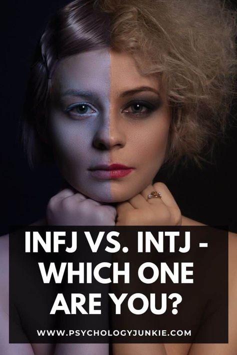 Are you an INFJ or an INTJ? Read this in-depth article to find out! #MBTI #INFJ #INTJ Accurate Personality Test, Infj Intj, Myers Briggs Infj, Mbti Infj, Intj Women, Introverted Thinking, Introvert Personality, Intj And Infj, Infj Personality Type