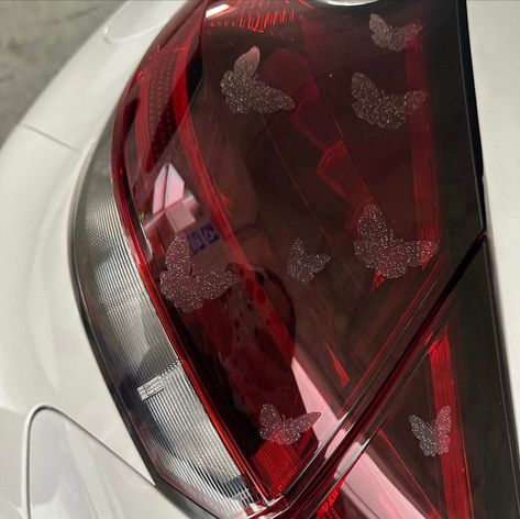 16 Assorted Butterfly Headlight Taillight Decals 2 Sticker Sheets Glitter Frosted Red Vinyl for Car Exterior Lights and Windows - Etsy -  #Assorted #Butterfly #Car #Decals #Etsy #exterior #frosted #glitter #Headlight #Lights #Red #Sheets #sticker #Taillight #Vinyl #Windows Butterfly Car Stickers, Cute Car Customizations, Car Decor Outside, Car Decor Stickers, Butterfly Car Accessories, Girly Car Stickers, Car Exterior Decorations, Car Decorations Exterior, Stickers For Cars Ideas