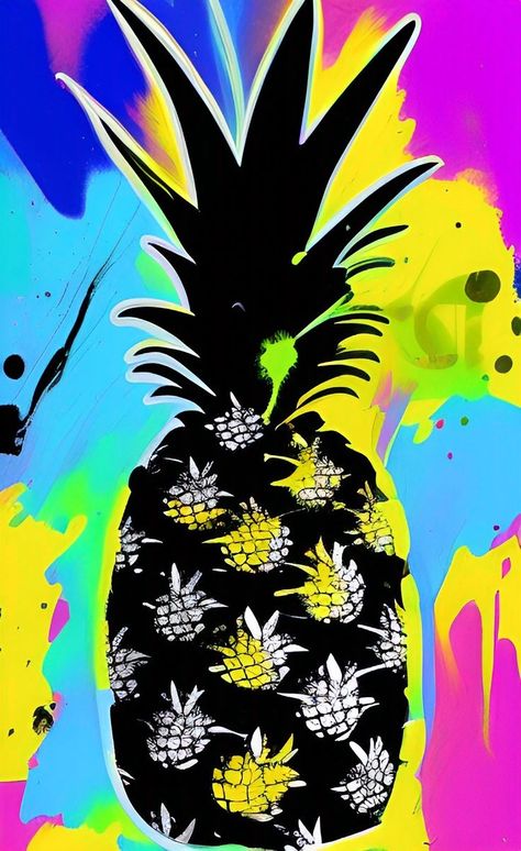 Trippy Pineapple, Colorful Poster, Pineapple Fruit, Digital Products, Arkansas, Poster Wall, Poster Wall Art, Pineapple, Fruit