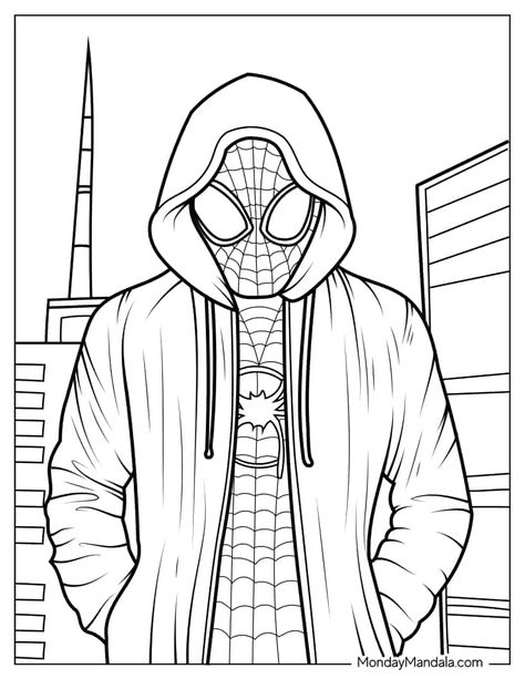 20 Miles Morales Coloring Pages (Free PDF Printables) Miles Morales Color Palette, Miles Morales Coloring Pages, Spiderman Coloring Pages, Avengers Coloring Pages, Avengers Coloring, Spiderman Coloring, Spiderman Drawing, Marvel Coloring, Miles Morales Spiderman