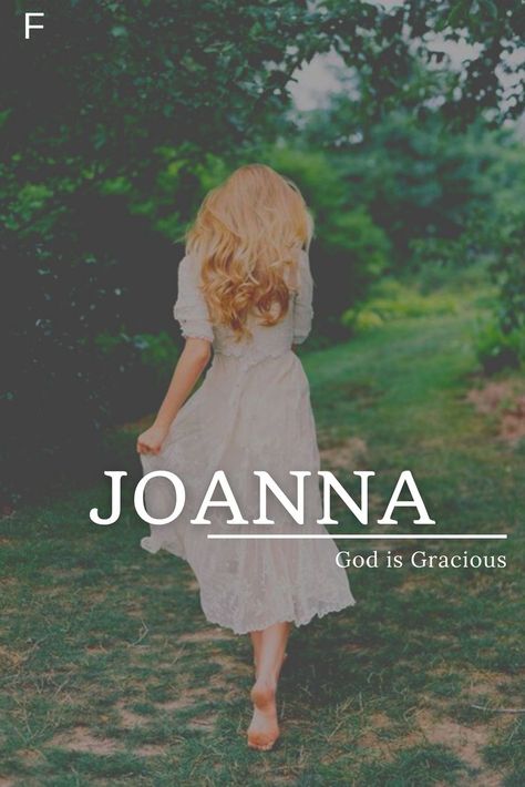 Joanna meaning God is Gracious #babynames #names #biblicalnames #christiannames #girlnames #jnames Joanna Name Meaning, Joanna Aesthetic, Joanna Name, Christian Names With Meaning, Joanna Core, J Baby Names, Character Names Ideas, God Is Gracious, Unique Names With Meaning