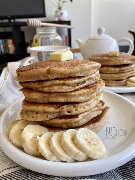 Homemade Oat Flour, Oat Flour Pancakes, Oatmeal Buttermilk Pancakes, Almond Flour Pancakes, Flour Pancakes, Pancakes From Scratch, Homemade Oatmeal, Oat Pancakes, Oatmeal Pancakes